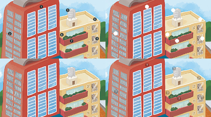 Extraction steps for large illustrations