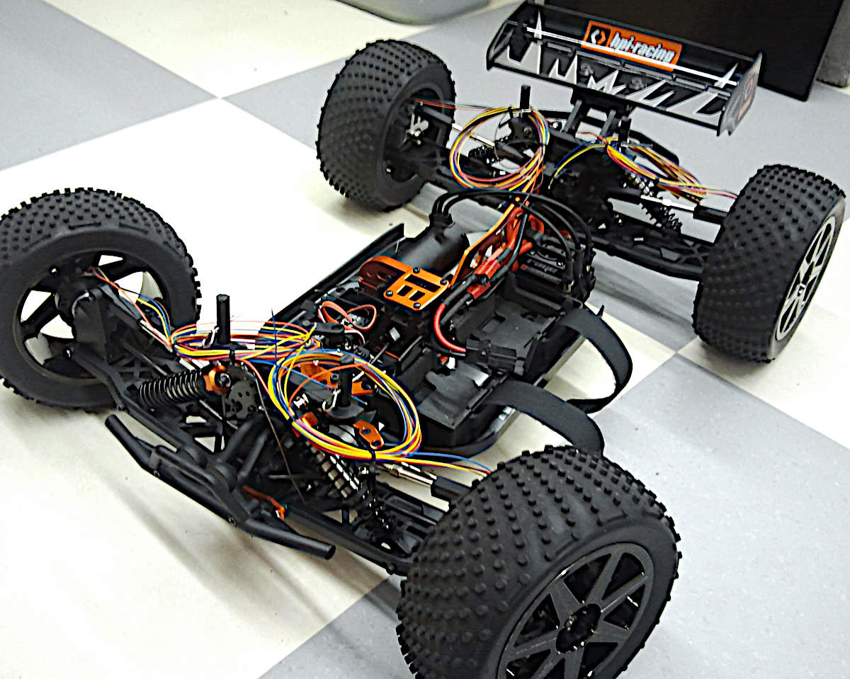 Modified RC car platform